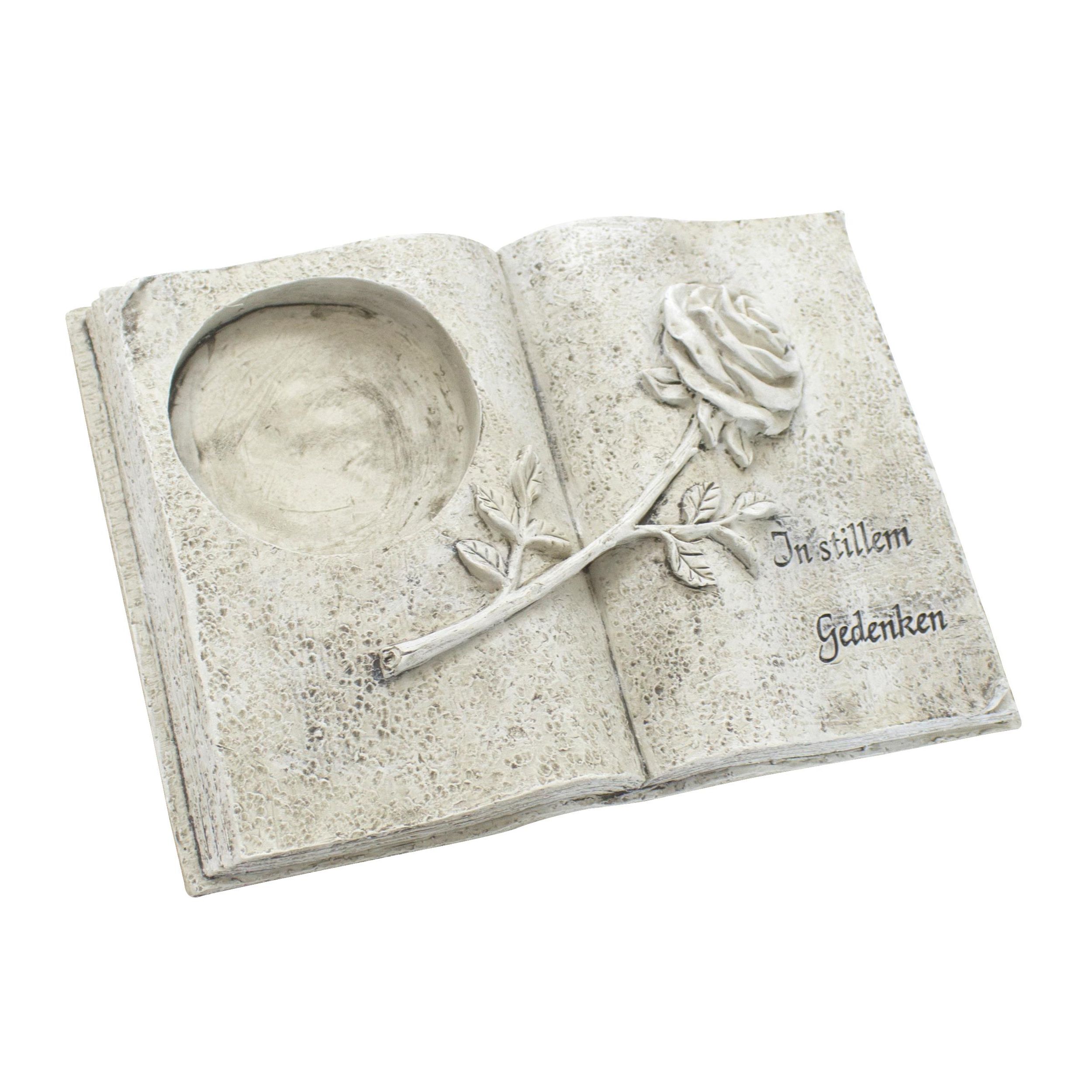 Grab Kerzenhalter Buch 